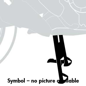 Center stand black for Moto Guzzi V7 Stone / Special (850 ccm) (2021-)
