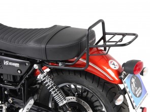 Tube topcasecarrier - black - for long seat for Moto Guzzi V 9 Bobber from 2017 (long seat)