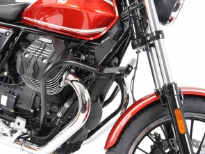 Engine protection bar - black for Moto Guzzi V 9 Roamer from 2016