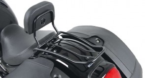 Solorack with backrest - black for Suzuki C1500T Intruder from 2013