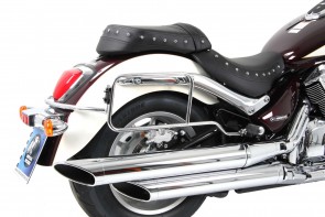 Saddlebag tube-carrier for leatherbags - chrome for Suzuki C 1800 (VL) R from 2011