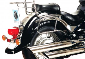 Saddlebag tube-carrier for leatherbags - chrome for Suzuki VL 800 / C 800 Intruder