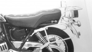 Side- and Topcasecarrierset – chrome for Suzuki GN (X) 250 E