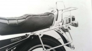 Side- and Topcasecarrierset – black for Suzuki GR 650 E