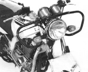Driving school protection bar front - black for Suzuki GS 500 / F (2001-2008)