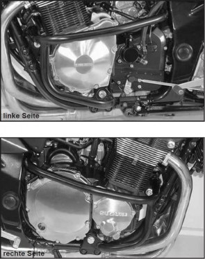 Engine protection bar - chrome for Suzuki GSF 1200 / S Bandit from 2006