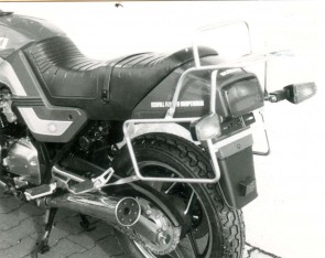 Sidecarrier permanent mounted - black for Suzuki GSX 600 F from 1998