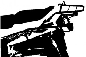 Sidecarrier permanent mounted - black for Suzuki GSX-R 1100 W 1993-1994