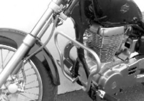 Engine protection bar - chrome for Suzuki LS 650