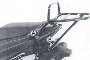 Tube Topcasecarrier – black for Suzuki SV 1000/S