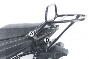 Tube Topcasecarrier – black for Suzuki SV 650/S from 2003