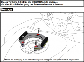 Tankring Lock-it for Suzuki V-Strom 1000 ABS / XT (2014-2019)