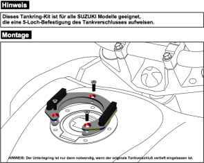 Tankring Lock-it for Suzuki V-Strom 650 ABS / XT / 2017->