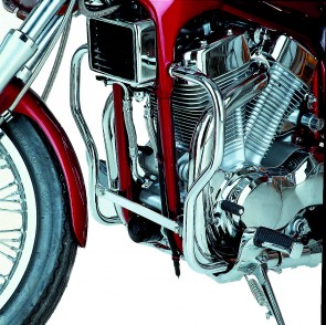 Engine protection bar - chrome for Suzuki VS 1400