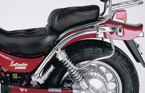 Saddlebag tube-carrier for leatherbags - chrome for Suzuki VS 1400