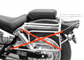 Tube Topcasecarrier – chrome for Suzuki VZ 800 Marauder