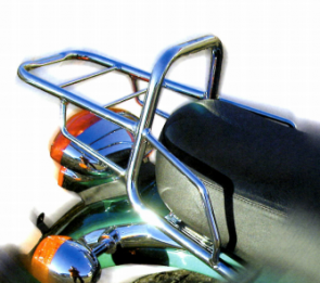 Tube Topcasecarrier – chrome for Triumph Legend TT