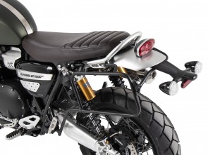 Sidecarrier one-sided left permanent mounted - black for Triumph Scrambler 1200 XE (2019-)