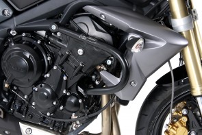 Engine protection bar - black for Triumph Street Triple 675 / R from 2013