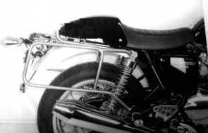 Sidecarrier permanent mounted - chrome for Triumph Thruxton until 2015