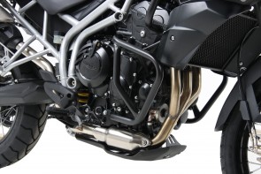 Engine protection bar - black for Triumph Tiger 800 / XC until 2014