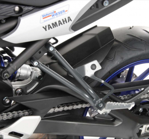 Pillion footrests Lowering - anthracite for Yamaha MT - 09 Tracer ABS