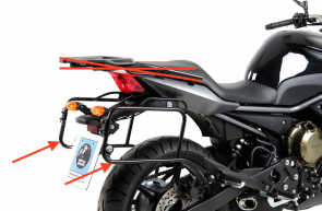 Sidecarrier Lock-it - black for Yamaha XJ 6 Diversion 2009-2012