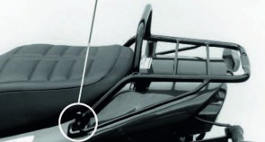 Tube Topcasecarrier – black for Yamaha XJ 600 S/N Diversion from 1996
