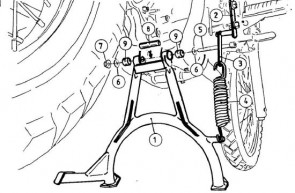Center Stand for Yamaha XT 660 R / X