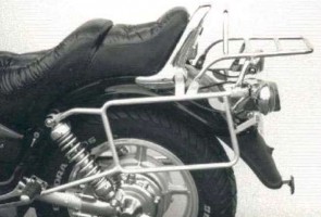 Side- and Topcasecarrierset – chrome for Yamaha XV 750 / 1100 orig. Sissybar