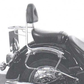 Sissybar with rearrack for Yamaha XVS 1100 A Drag Star Classic