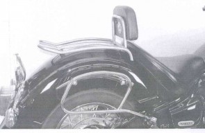 Solorack with backrest for Yamaha XVS 1100 A Drag Star Classic