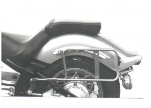 Sidecarrier permanent mounted - chrome for Yamaha XVS 1100 Drag Star