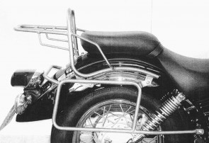 Sidecarrier permanent mounted - chrome for Yamaha XVS 125 Drag Star