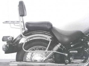 Sissybar without rearrack for Yamaha XVS 125 Drag Star