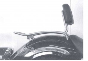 Solorack with backrest for Yamaha XVS 125 Drag Star