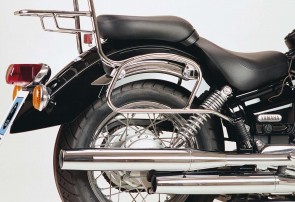 Saddlebag tube-carrier for leatherbags - chrome for Yamaha XVS 125 Drag Star